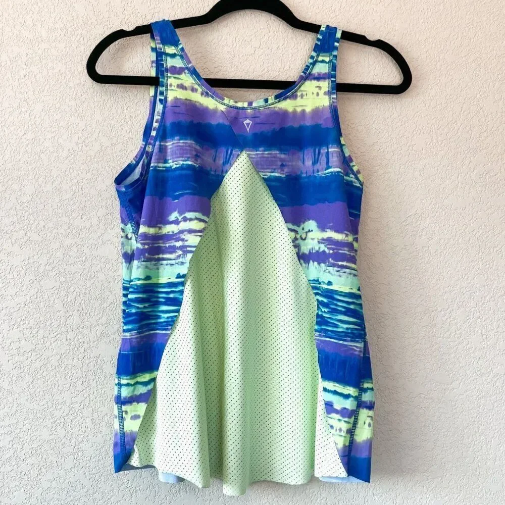 Ivivva by Lululemon Run Day Fun Day Singlet Breathable Tank Size 14